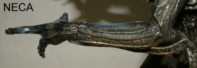 NECA Alien vs McFarlane Alien action figure comparison