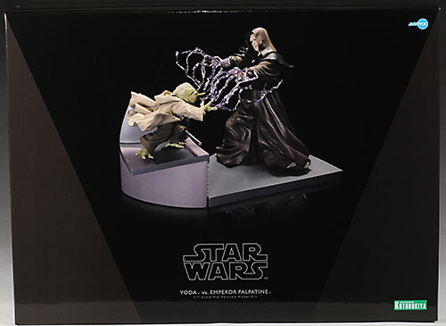 Yoda versus the Emperor Palpatine diorama statue by kotobukiya