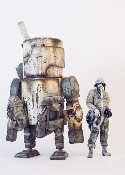 Large Martin Ashley Wood World War Robot action figure