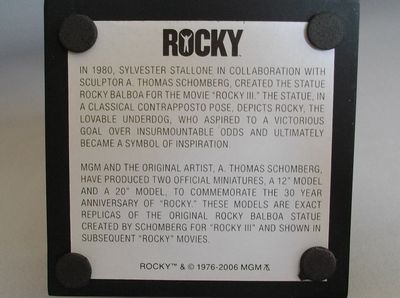 Rocky statue by Schomberg Studios