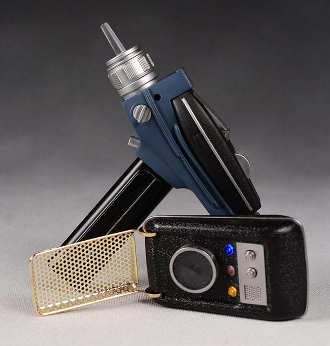 Star Trek Original Series communicator and phaser by Diamond Select Toys