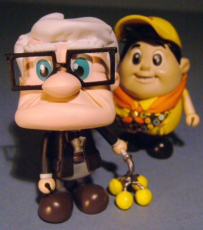 Up Carl and Russell Cosbaby figures from Hot Toys
