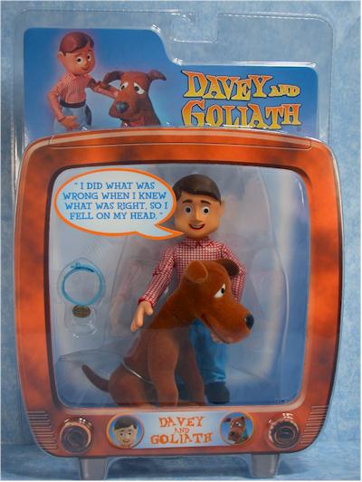 Davey and Goliath action figures by Majestic Studios