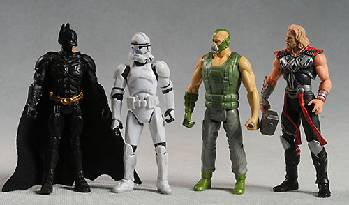 DKR Batman, Bane action figures by Mattel