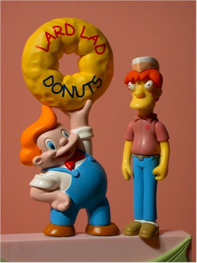 World of Springfield Simpsons Main Street play set by Playmates Toys
