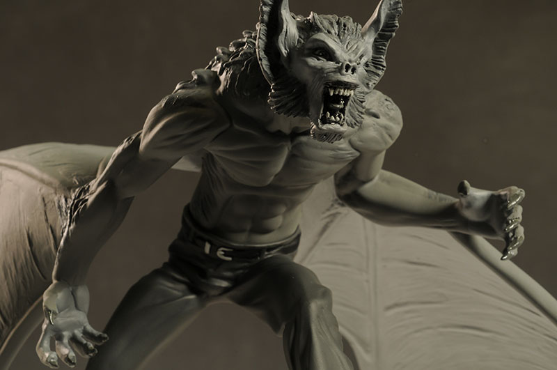 Batman Black White Man-bat statue by DC Direct
