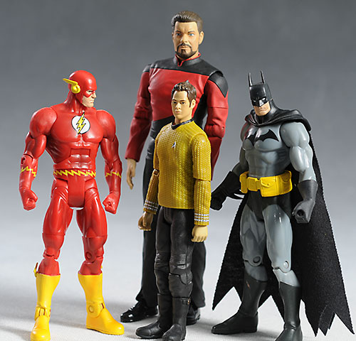 Star Trek Warp Collection Kirk, Uhura, Spock action figures by Playates Toys