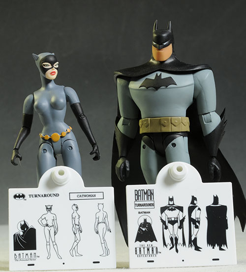 Batman & Catwoman animated action figures by DC Collectibles
