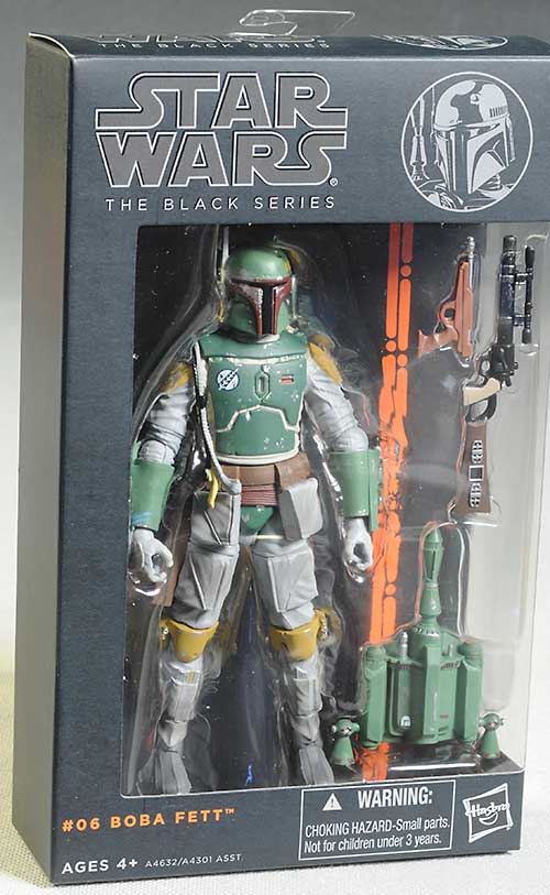 Boba Fett & Slave Leia Star Wars Black action figures from Hasbro
