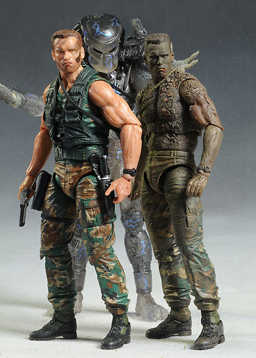 Jungle Disquise Dutch, Water Emergence Predator figures by NECA