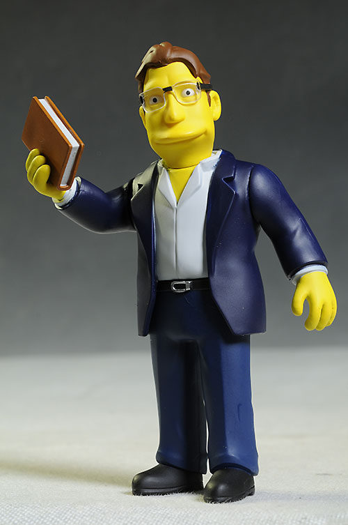 Celebrity Simpsons Stephen King, Brett Hart, Milhouse action figures by NECA