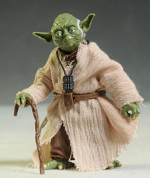 Star Wars Black Yoda, Clonetrooper Sergeant, TIE Pilot action figures from Hasbro