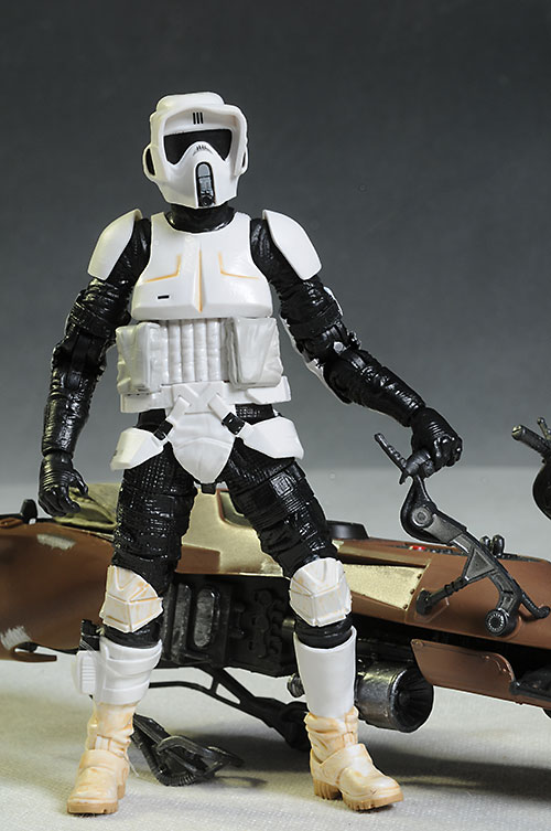 Biker Scout/Speeder Bike action figure Star Wars Black by Hasbro