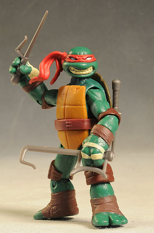 TMNT Raphael, Leatherhead action figures from Playates