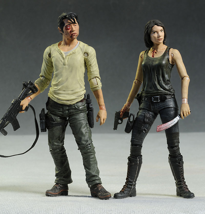 Walking Dead Glenn & Maggie action figures by McFarlane