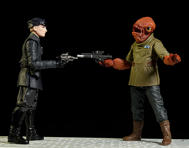 Admiral Ackbar, First Order Officer Star Wars Black action figure by Hasbro