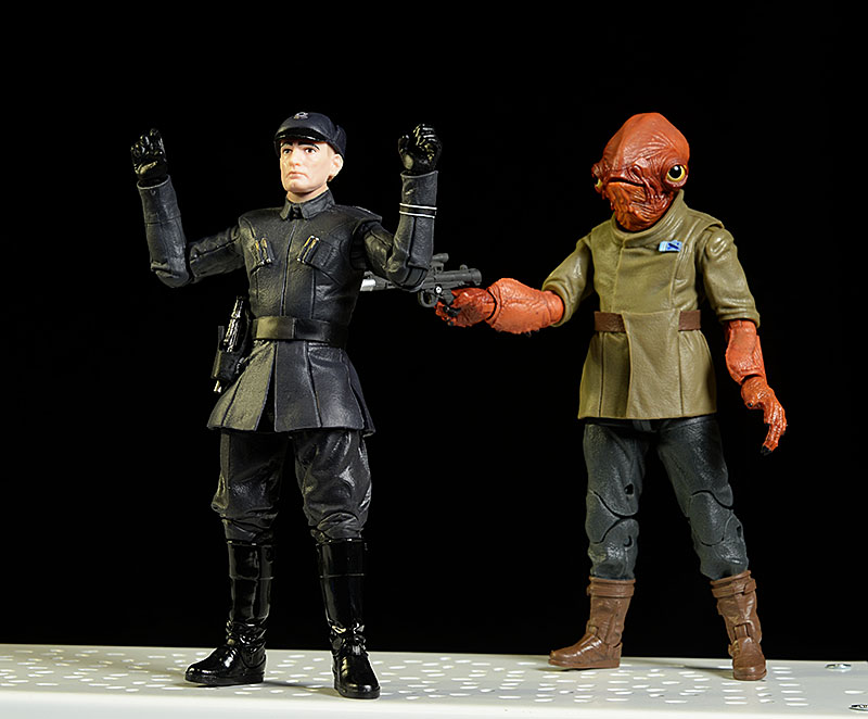 Admiral Ackbar, First Order Officer Star Wars Black action figure by Hasbro