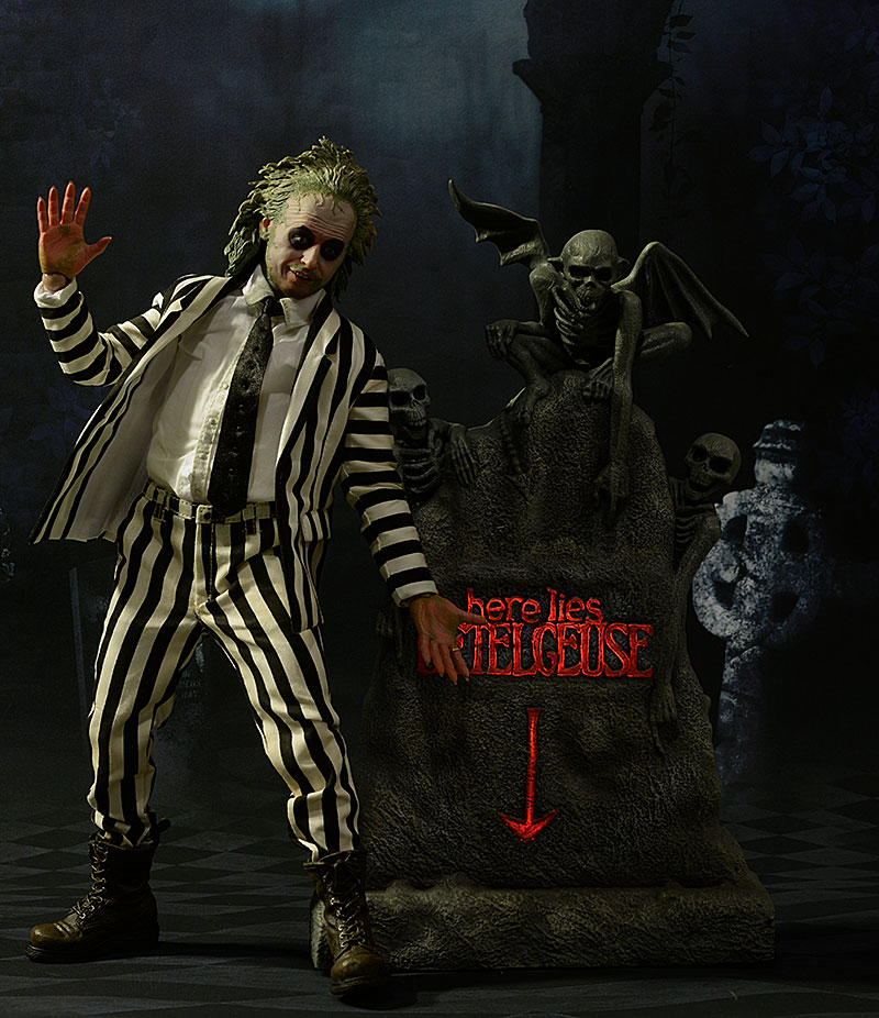 Beetlejuice Tombstone 1/6th scale action figure diorama by Sideshow Collectibles