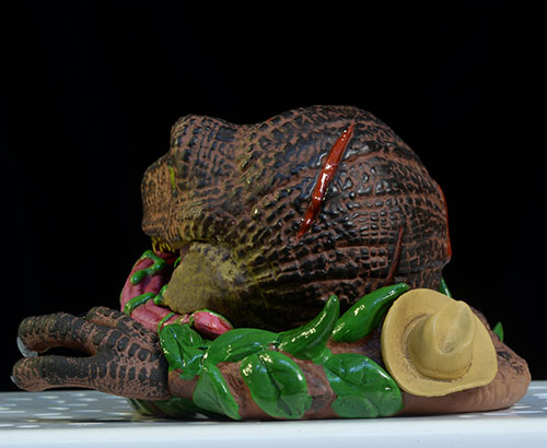 Raptor and T-Rex Jurassic Park Mondoids figures by Mondo