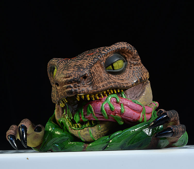 Raptor and T-Rex Jurassic Park Mondoids figures by Mondo