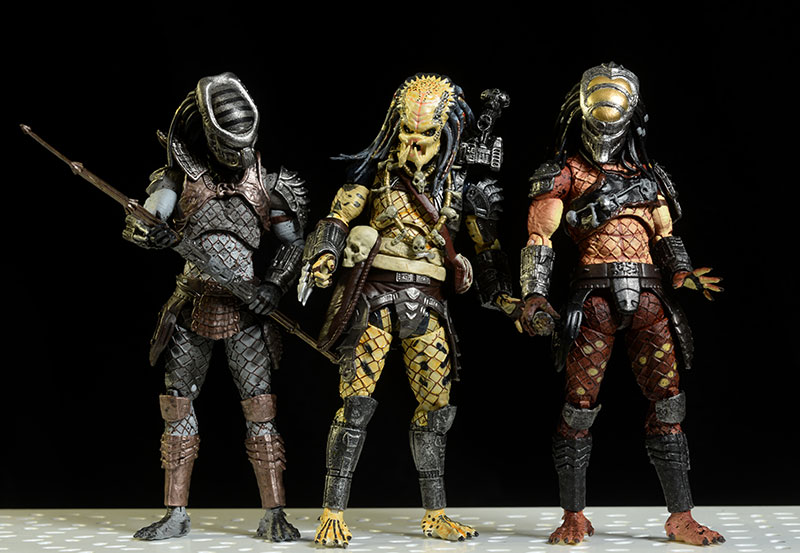 Predator 2 Elder, Warrior, Boar Exquisite Mini action figures by Hiya Toys