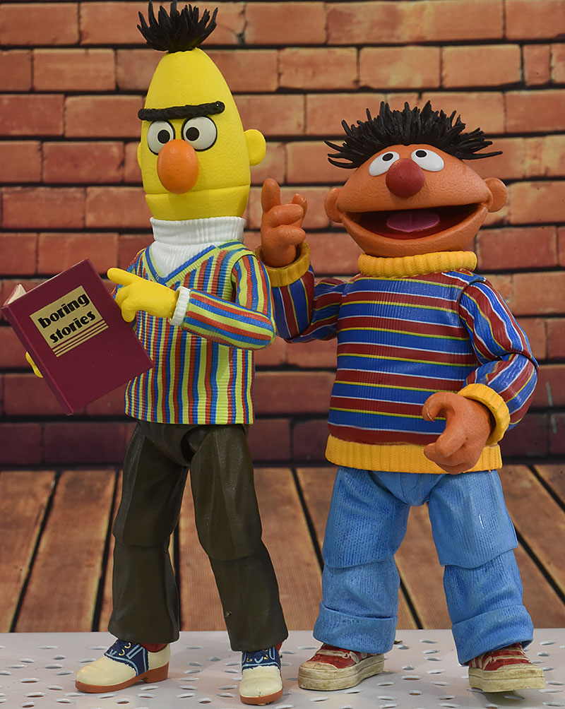 Bert and Ernie Sesame Street action figures by NECA